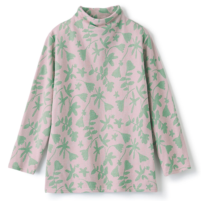 コットンリネン混ジャカードプルオーバー