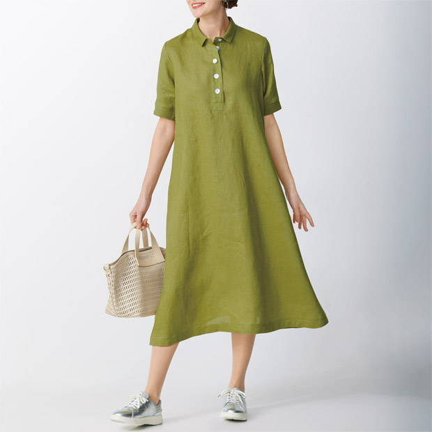 フレンチリネン･ワンピース