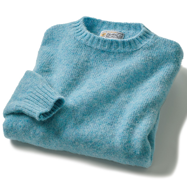 シェットランド･クルーネックセーター／シャギードッグ