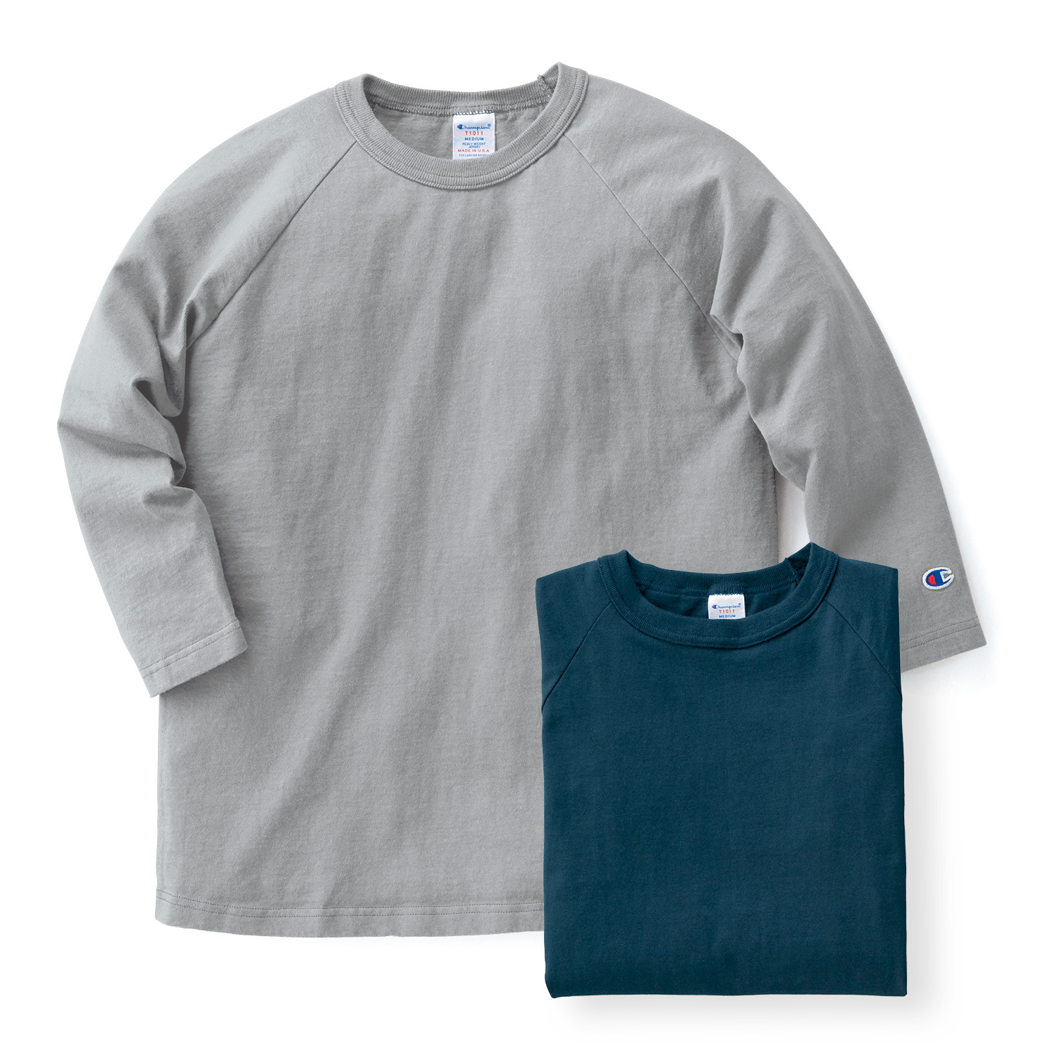 ラグラン七分袖Tシャツ／2色セット
