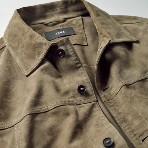 ゴートスウェードブルゾン／JADEN