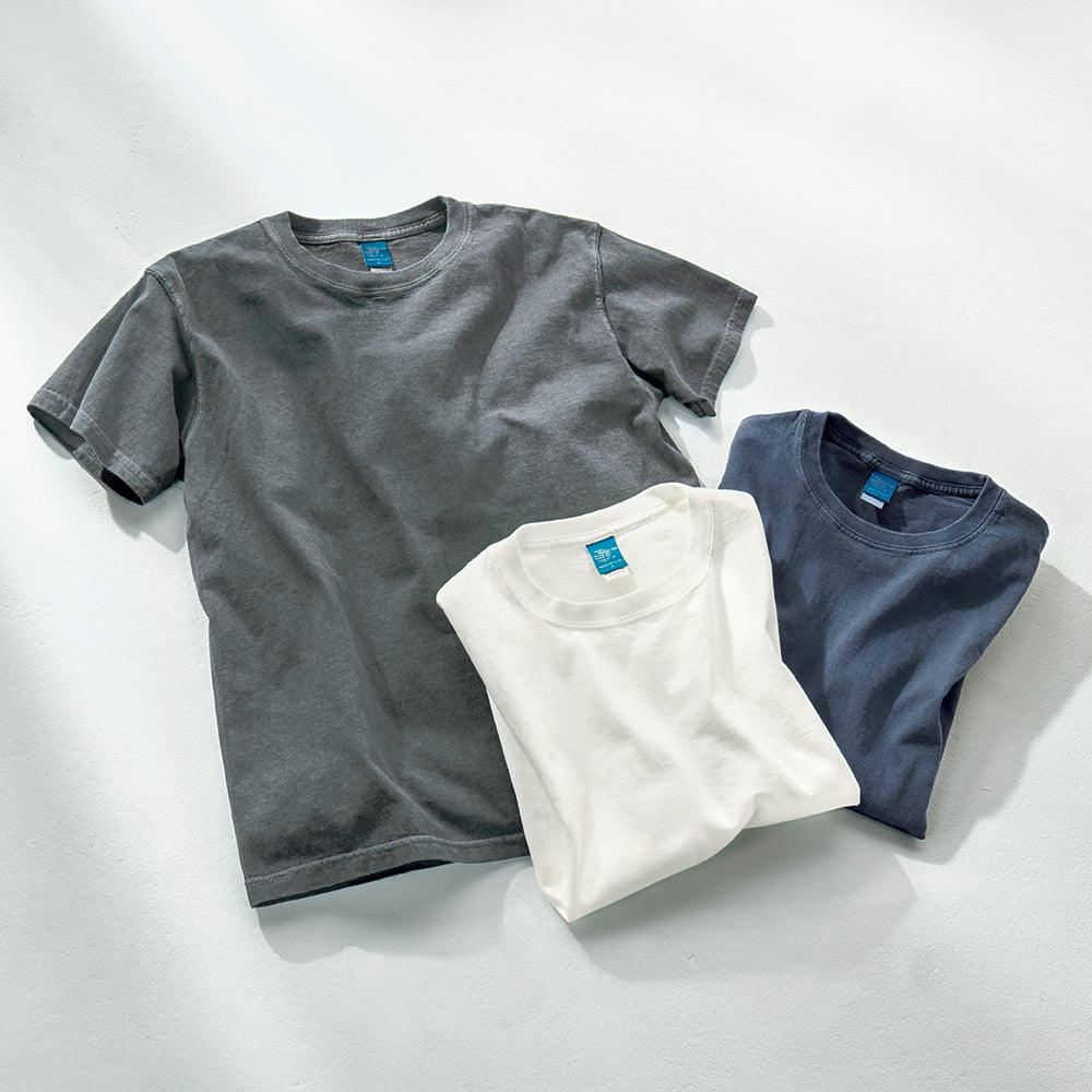 米綿クルーネック半袖Tシャツ／3色セット