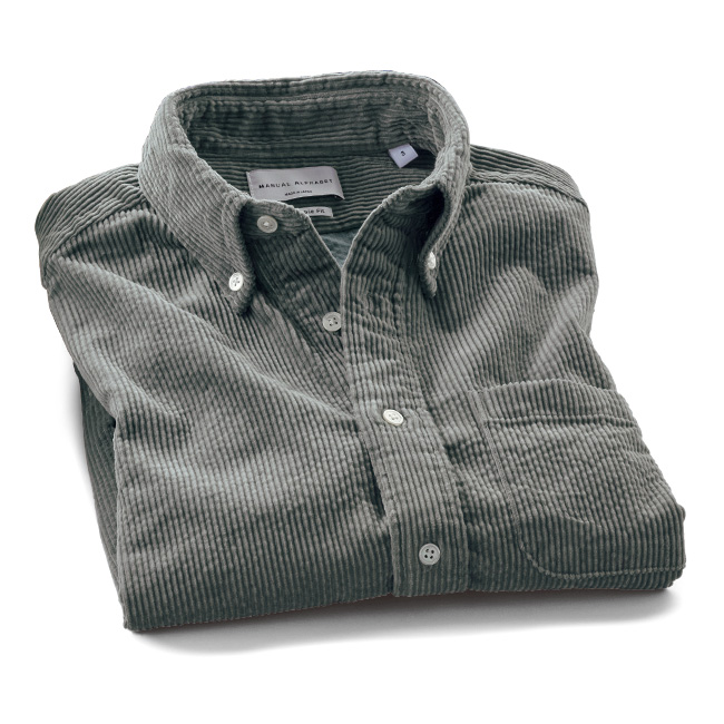 サッカーコーデュロイ長袖シャツ