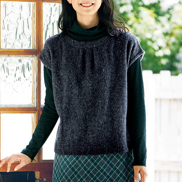 ウール混ベスト