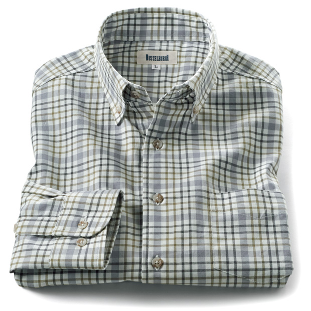 ヘリンボーン織りB.D.シャツ