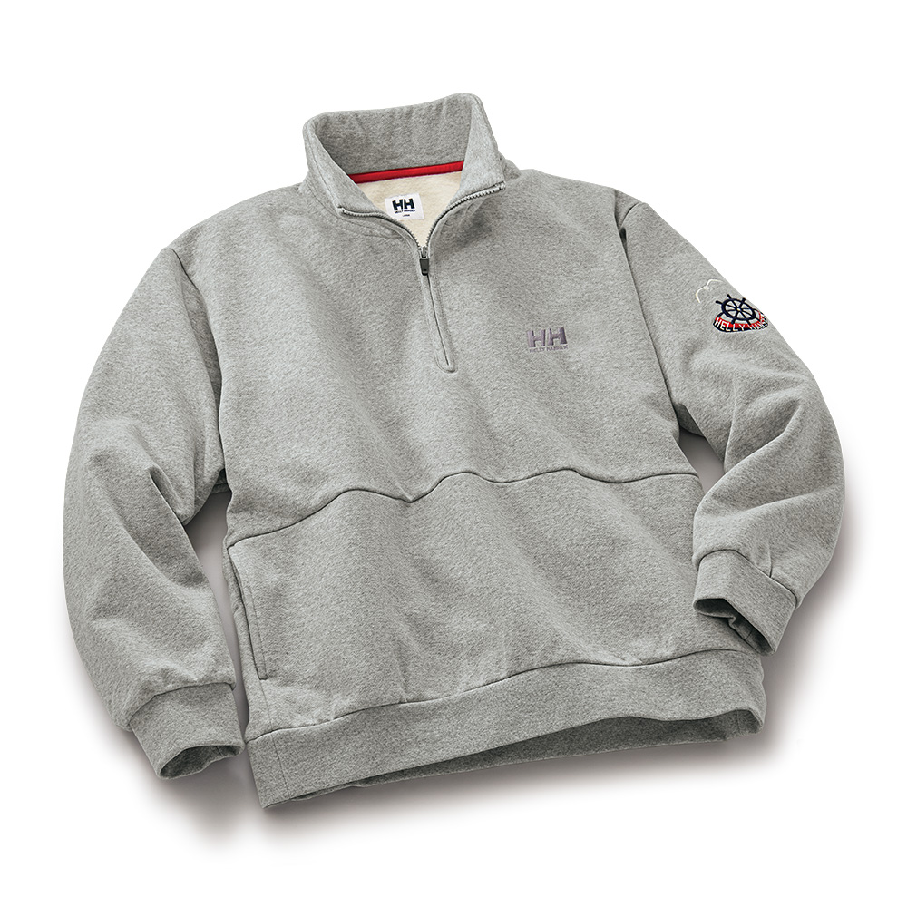 マリンエンブロイド･ハーフジップスウェットプルオーバー