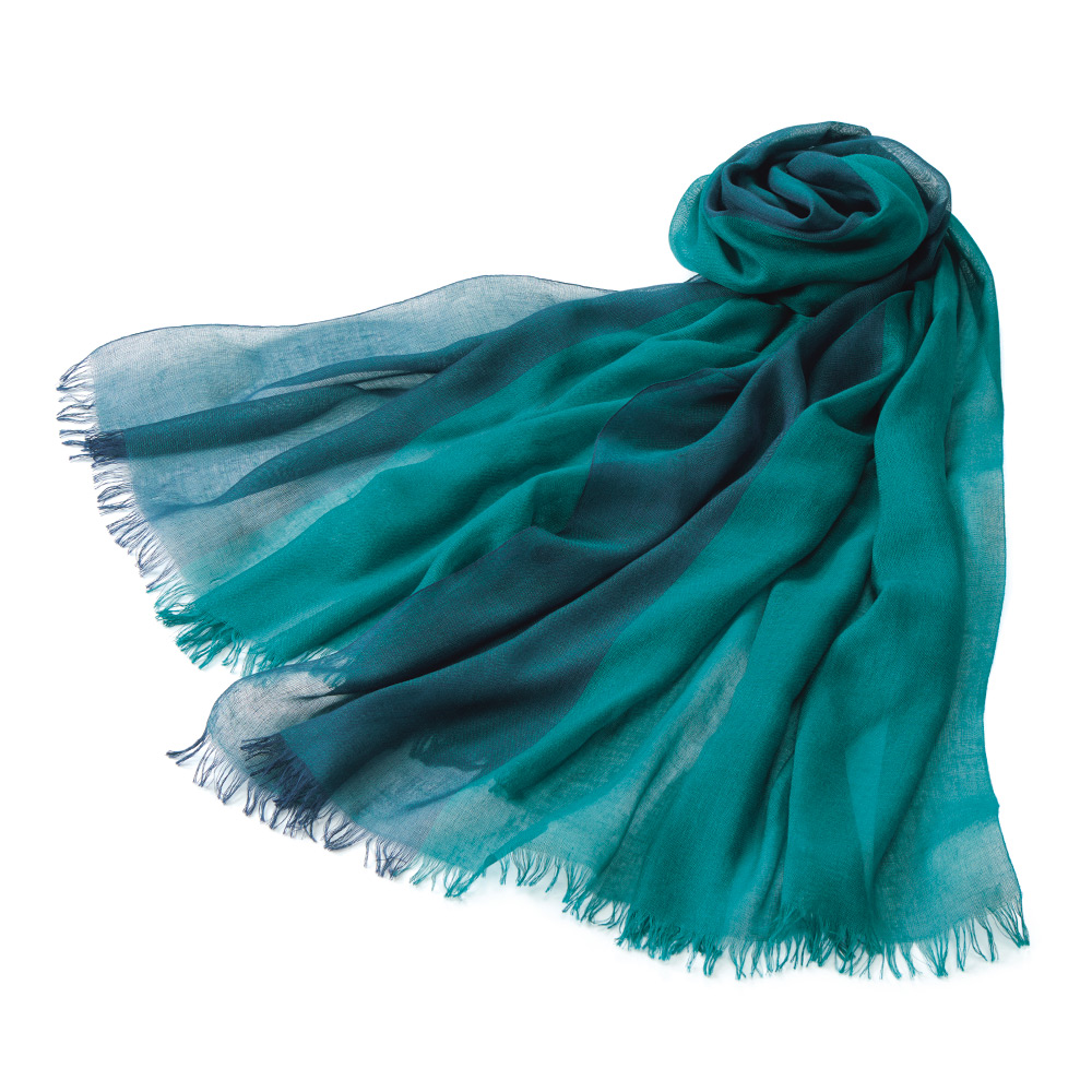 カシミヤシルク･バイカラーストール