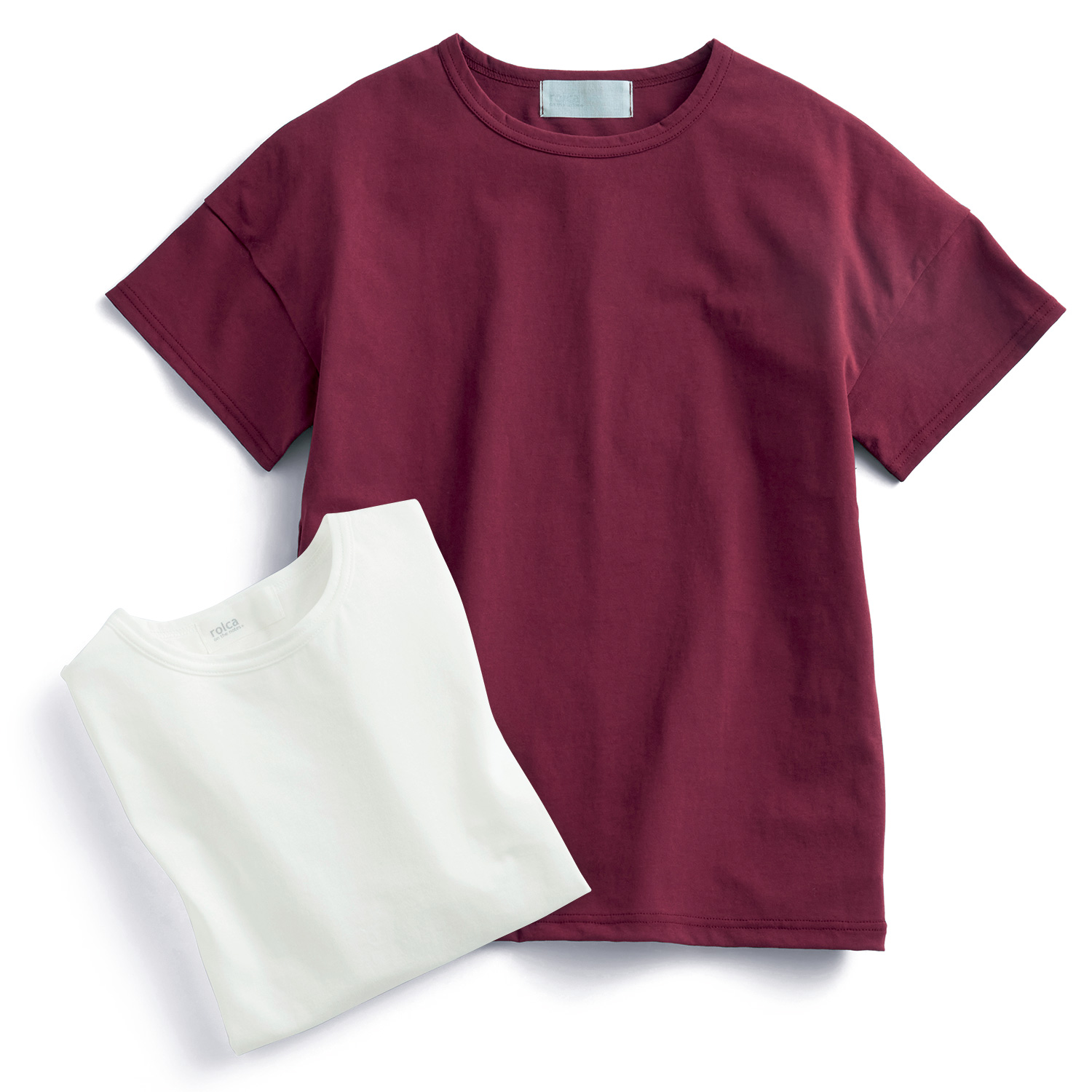 コットン強撚半袖Tシャツ／2色セット