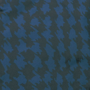 千鳥柄風プリントダウンコート