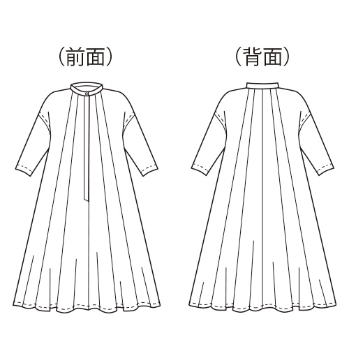 フレンチリネンのワンピース