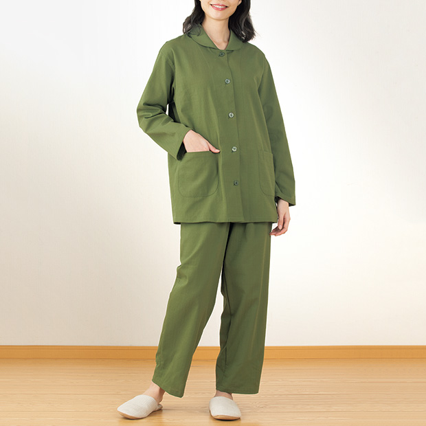 柳式･綿縮のパジャマ／婦人用