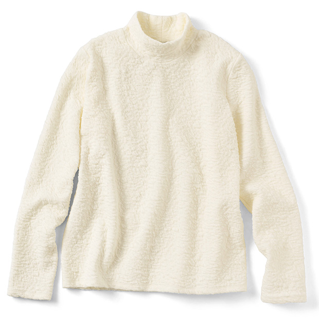 ジャカードハイネックプルオーバー