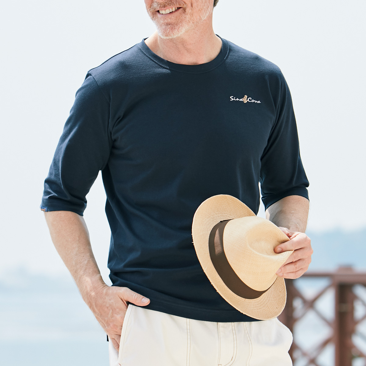 シナコバ 五分袖マリンtシャツ ライトアップオンラインストア