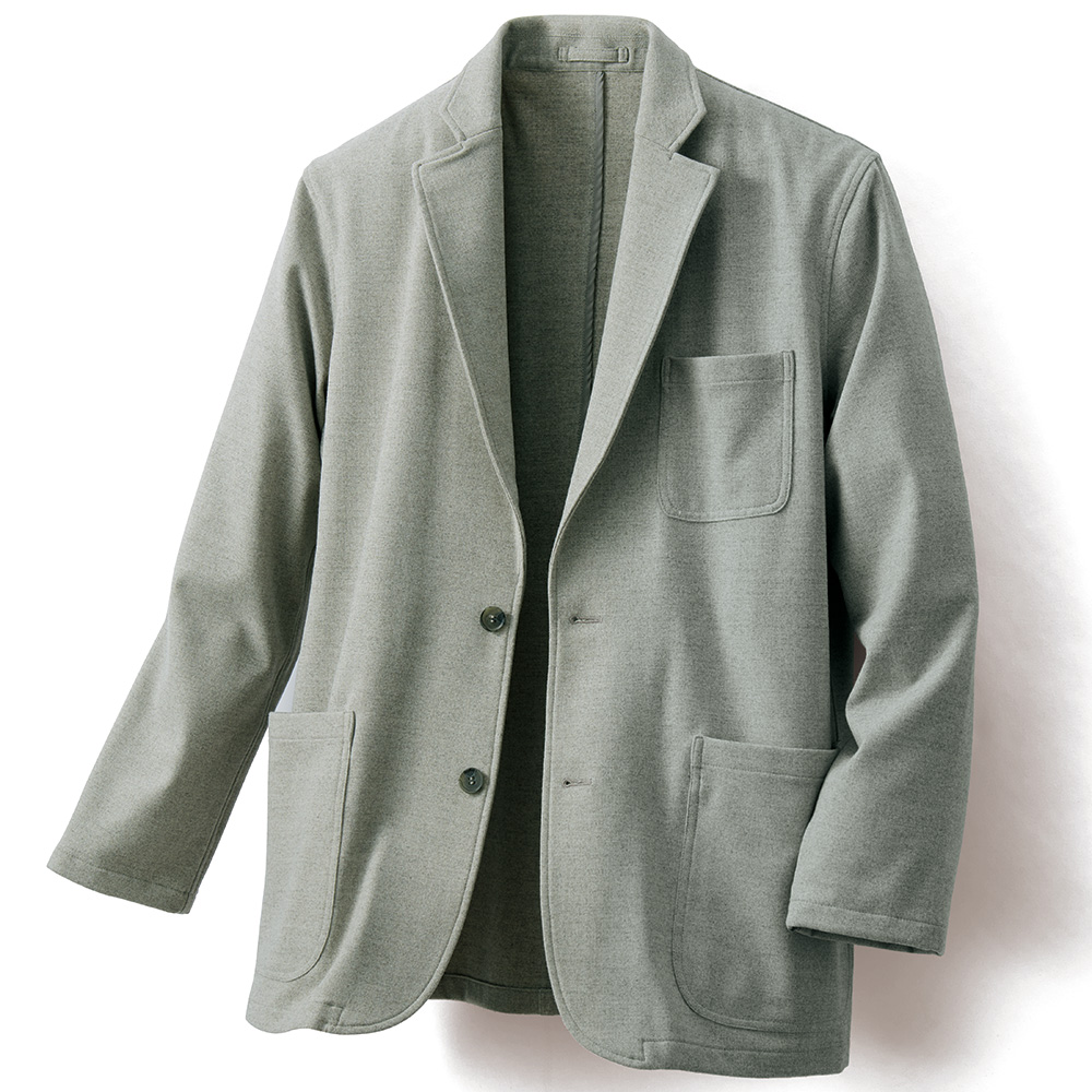 ウールライク両面起毛･柔らかジャケット