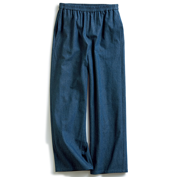 ライトデニムセミワイドパンツ