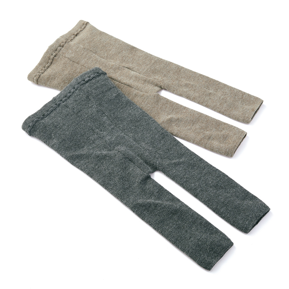 ベビーアルパカ混あったか5分丈パンツ