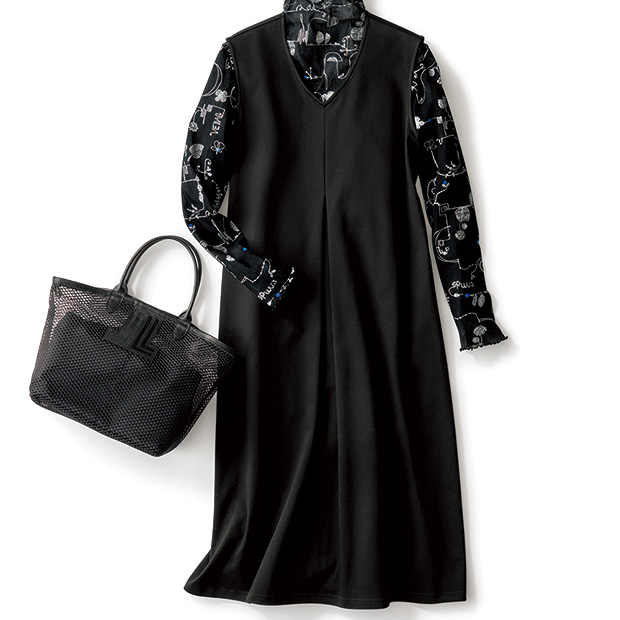 コットンジャージージャンパースカート