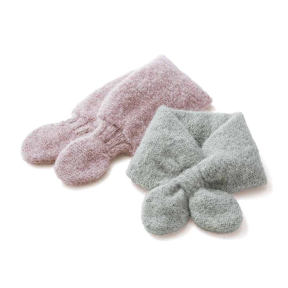 アルパカ混プチマフラー