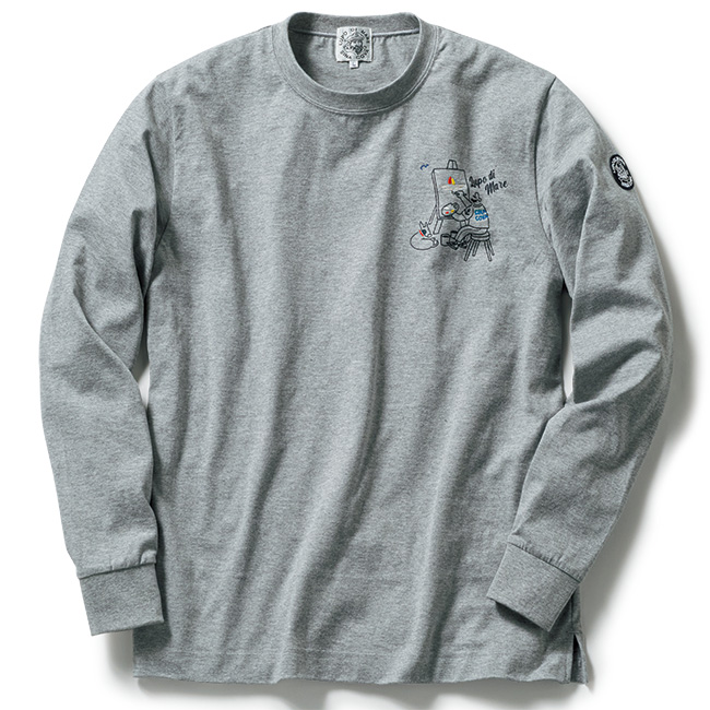 刺しゅう入り･綿天竺Tシャツ