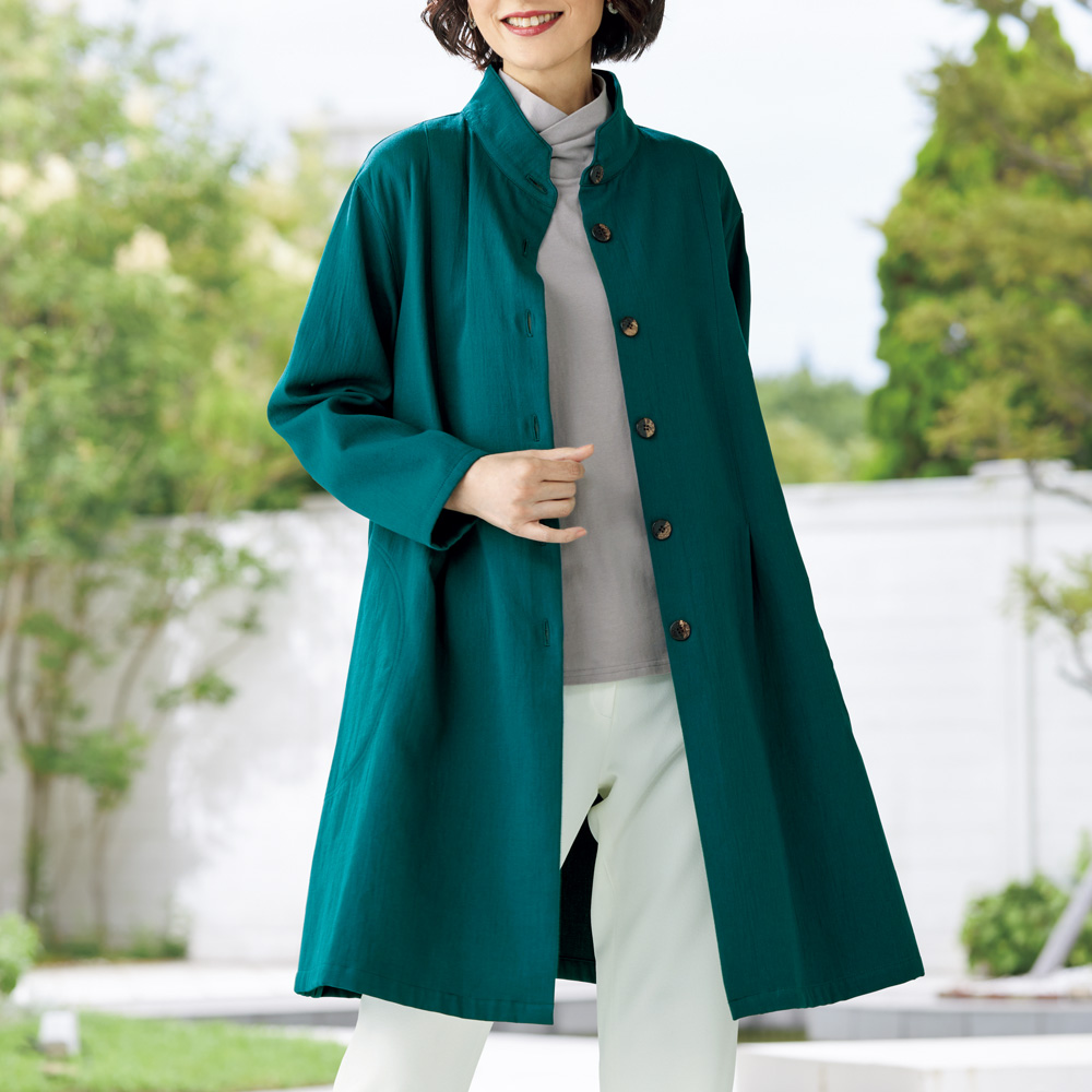 クロスカラーハイネックプルオーバー