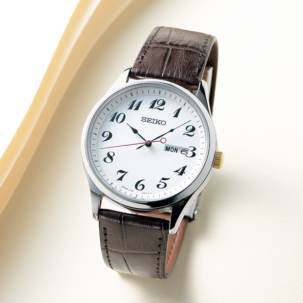 オリジナル･ソーラー腕時計／ブラウンベルト