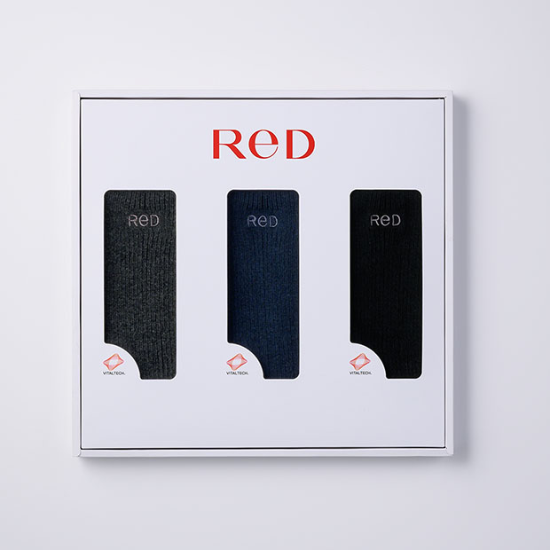 ソックス3色セット／25－27センチ