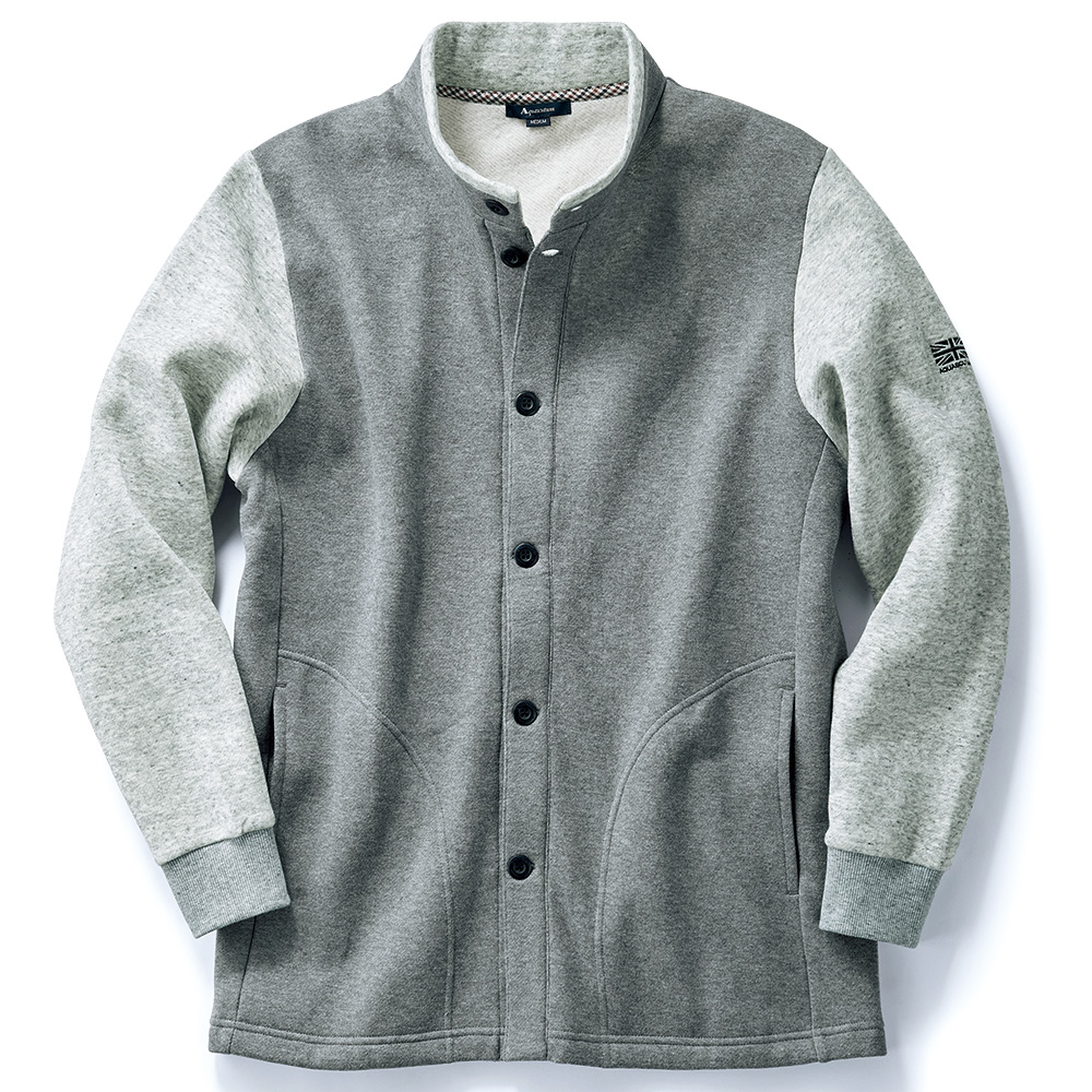 裏起毛・スタンドカラーリラックスブルゾン