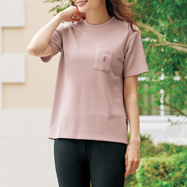 ワッフル半袖Tシャツ