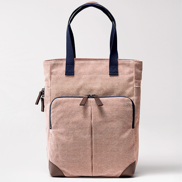 8号シャンブレー帆布･大人のスリムトート