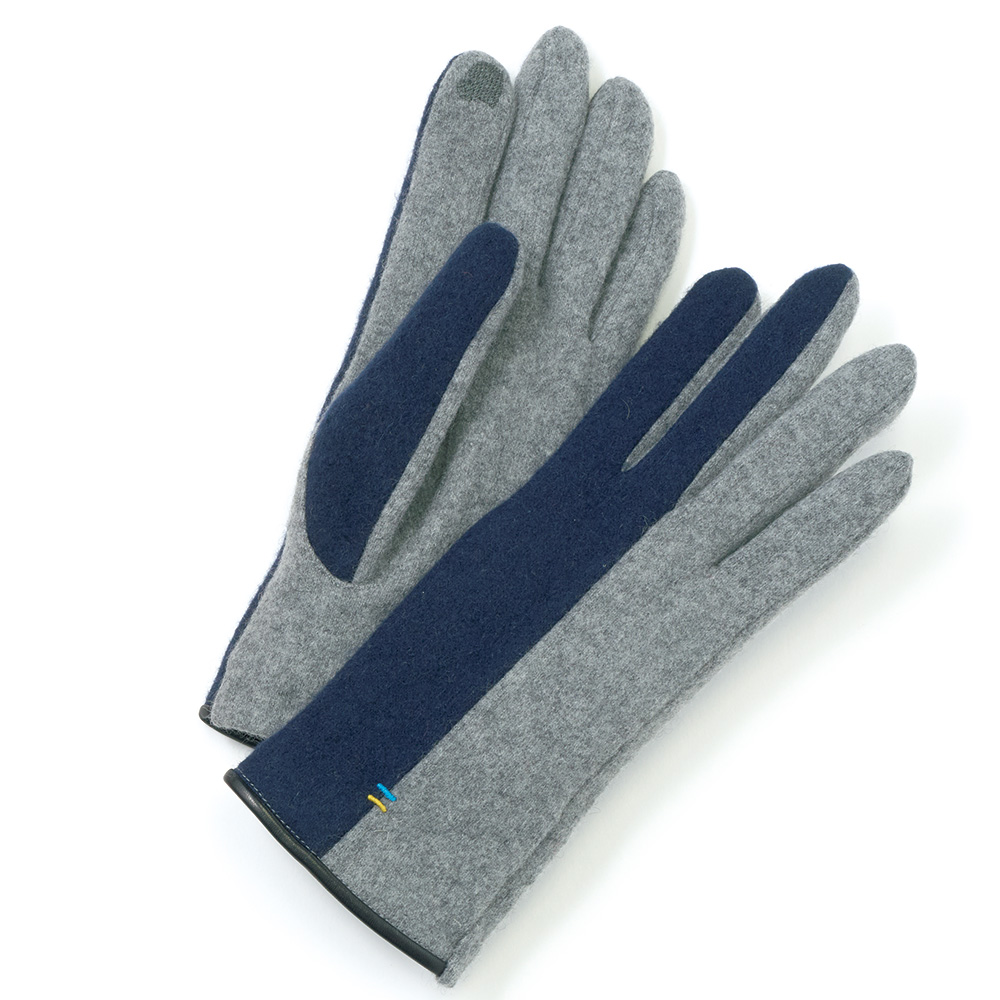 バイカラーカシミヤグローブ