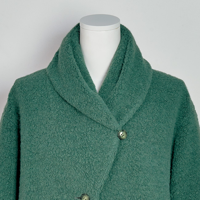 ウール混パイルAラインコート