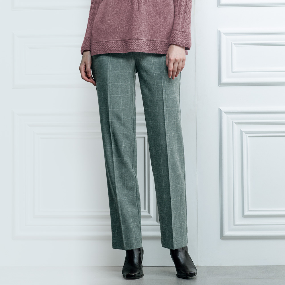 ラメ入りチェックスパッツパンツ