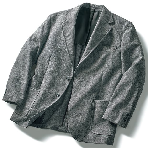 洗えるウール混ツイードジャケット