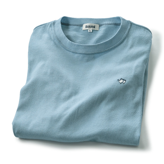 コットンカシミヤ長袖プルオーバー