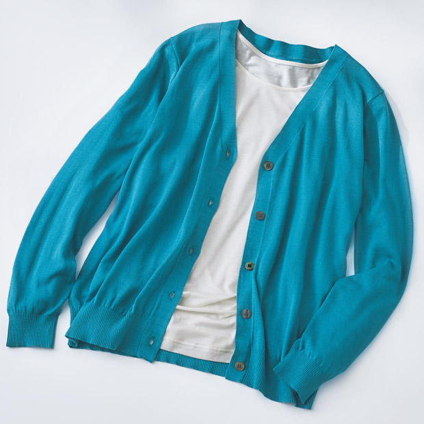 シルクニットカーディガン
