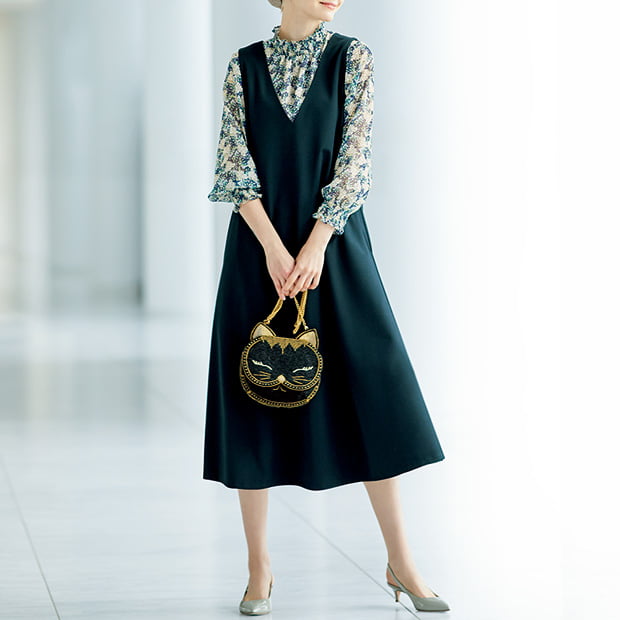 ストレッチ･ジャンパードレス