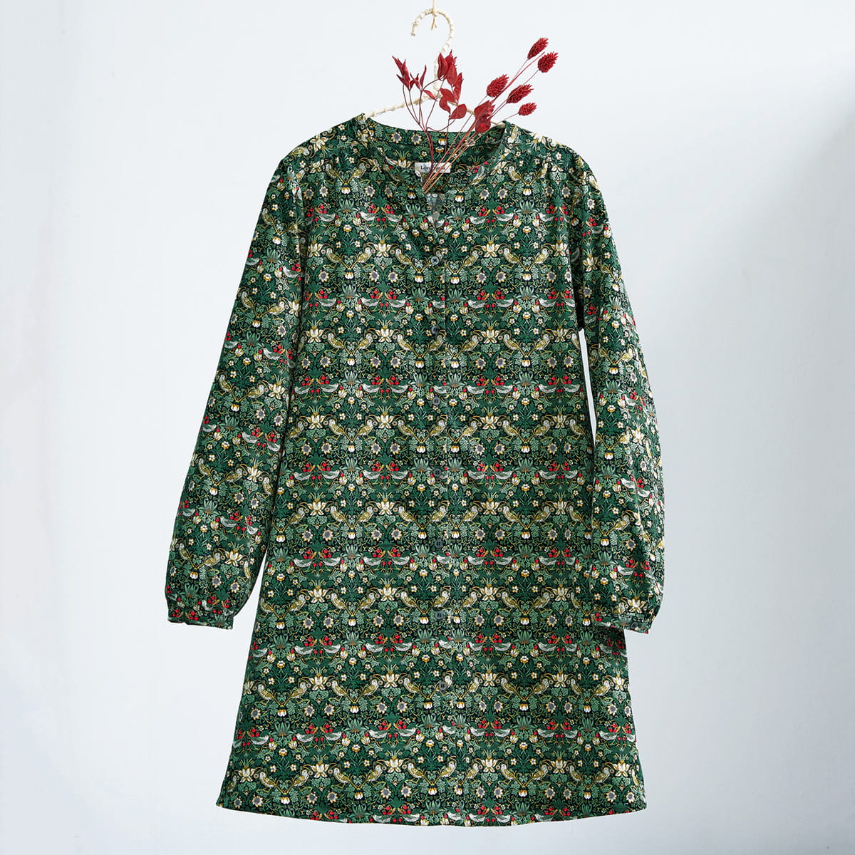 リバティプリントコーデュロイブラウス