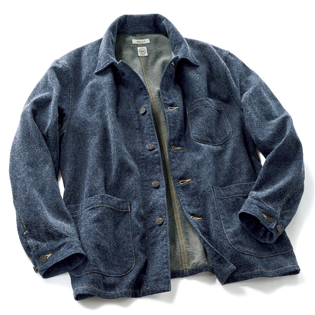 コットンウールデニムカバーオール