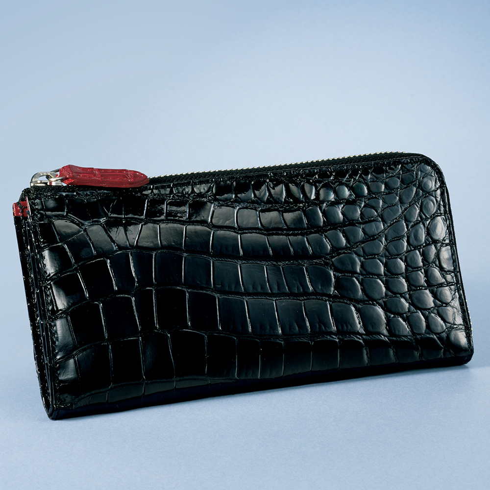 シャイニングクロコのL字長財布