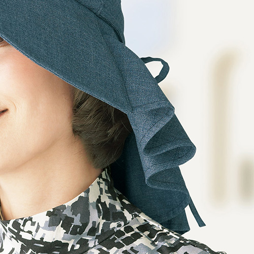 テル 防虫加工の広つばキャペリン ライトアップオンラインストア