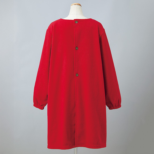 フリース割烹着エプロン