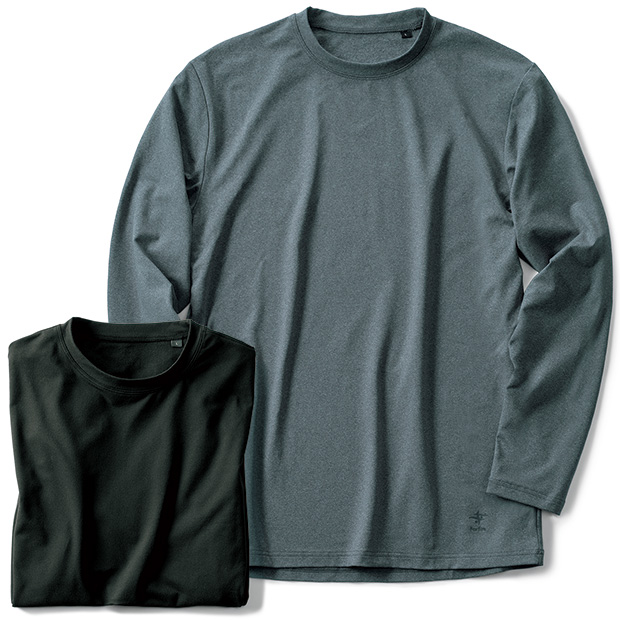 吸汗速乾･暖かTシャツ／2色セット