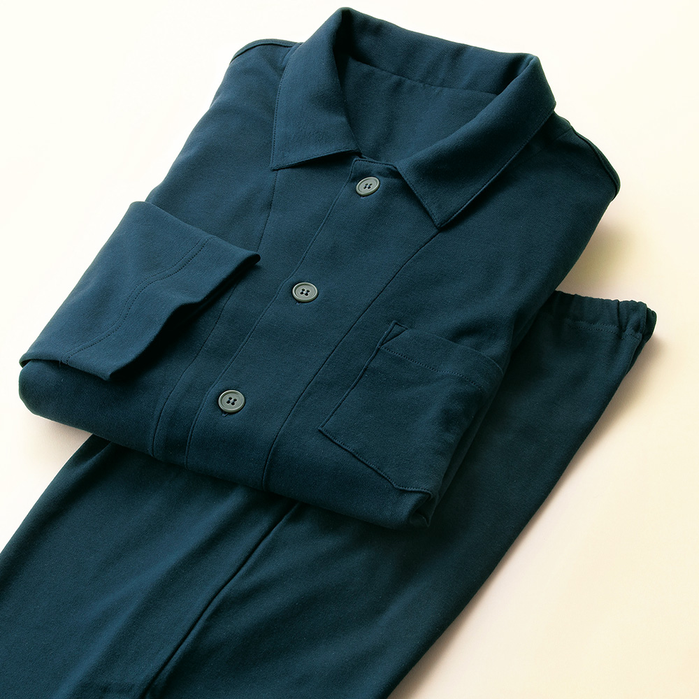 社長愛用素材のニットパジャマ/紳士用