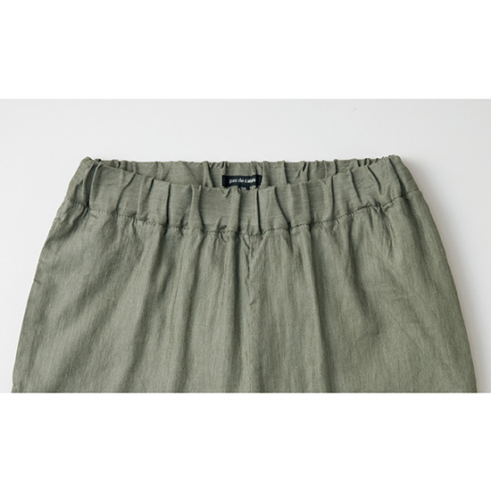 リネンレーヨン混ストレッチパンツ