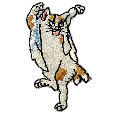 化け猫･刺繍入り久米繊維工業謹製Tシャツ