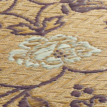 三重織/花ござ廊下敷