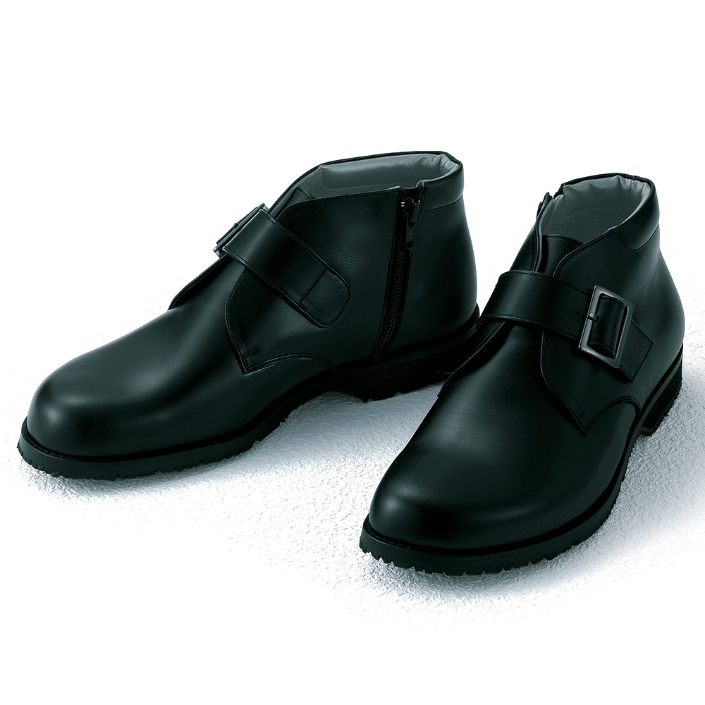 菊地の靴 足をいたわる男の靴 暖かモンクストラップブーツ ライトアップオンラインストア