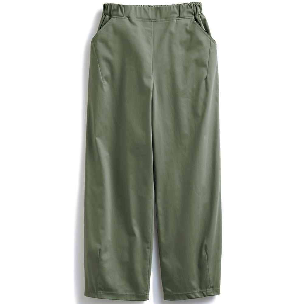 コットンストレッチ･コクーンパンツ