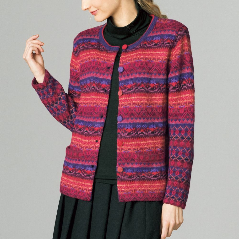 アルパカカーディガン