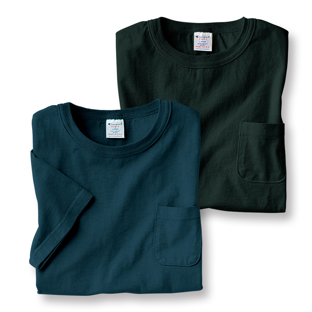 ヘビーウェイト･ポケットTシャツ／2色セット